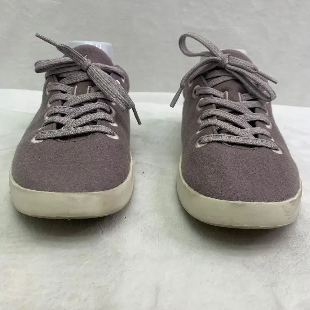 Allbirds M9 Wool Tree Piper Sneakers Hazy Mauve Blizzard Athletic Shoes Lace Up
